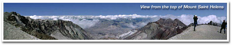 Panarama on top of Mt. St. Helens